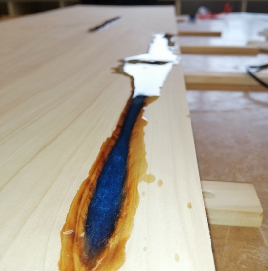 slab wood epoxy filler