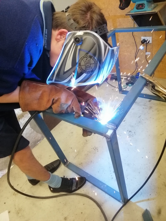 mig welding furniture frame